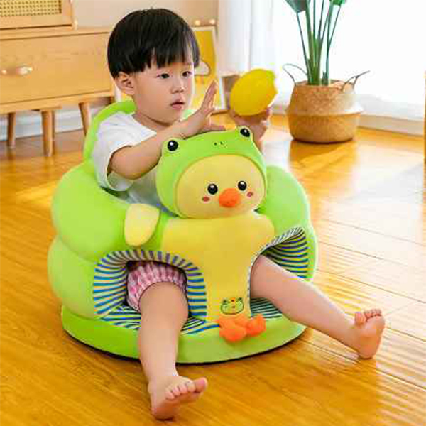 Vedartah's Chick-Green Plush Baby Sofa Chair-চিক-গ্রিন প্লাশ বেবি সোফা চেয়ার