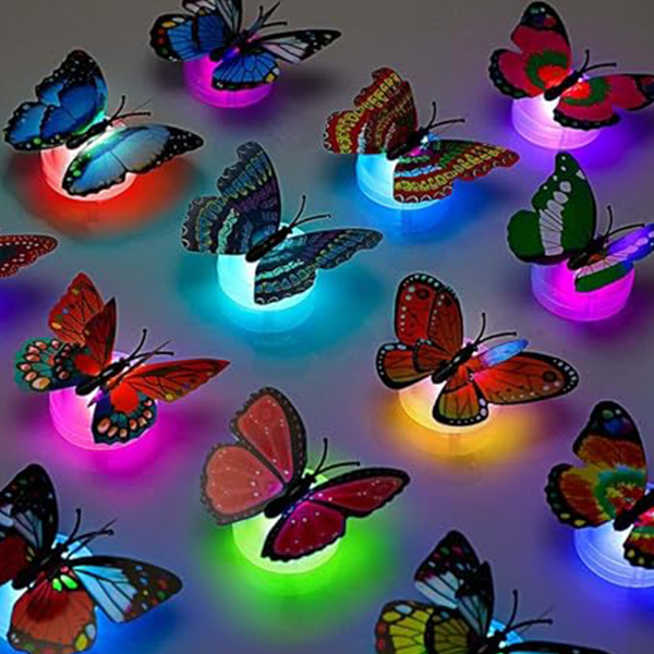 3D Luminous Butterfly Wall Stickers Art Decorations-3D আলোকিত প্রজাপতি ওয়াল স্টিকার