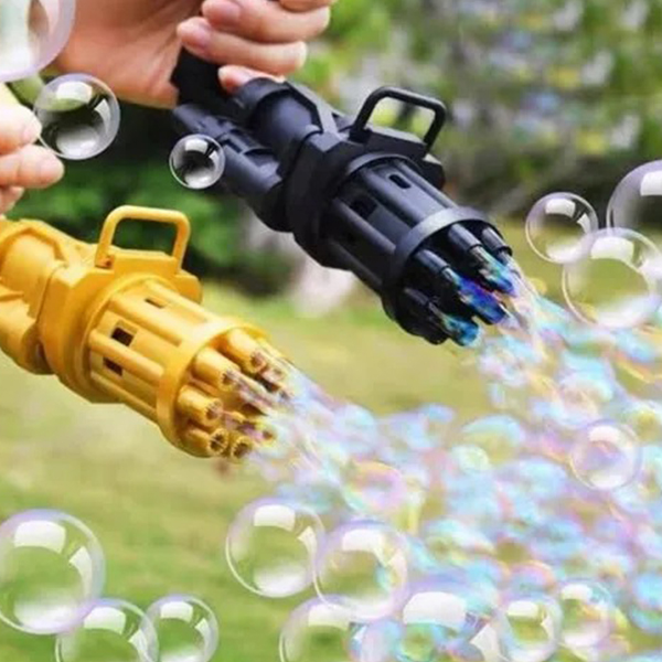 Gun Gatling Bubble Machine, Automatic Bubble Blaster Toy-বন্দুক গ্যাটলিং বাবল ব্লাস্টার খেলনা মেশিন